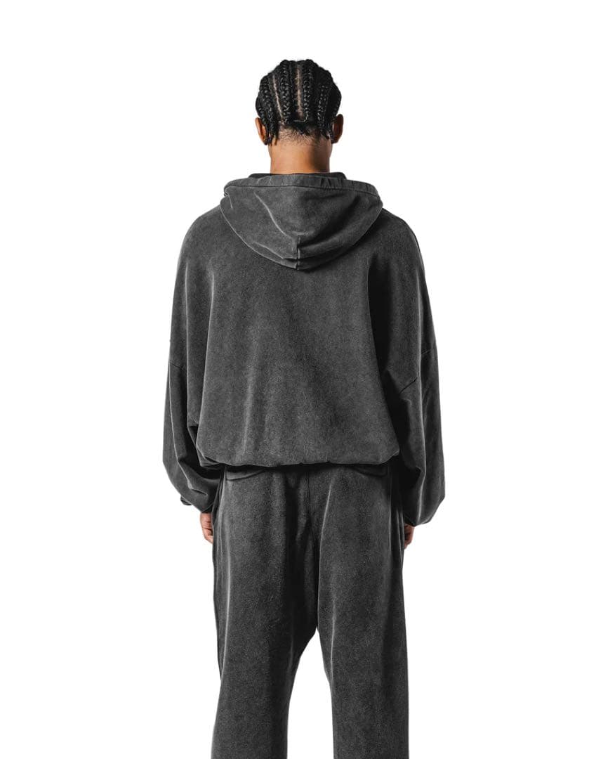 トップス LYFT VINTAGE SWEAT ZIP-UP HOODIE - BLACK