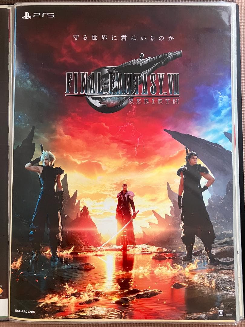 希少　ファイナルファンタジー ７　FFⅦ　REBIRTH　販促ポスター