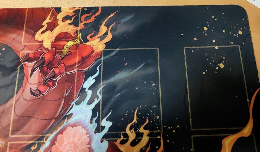 遊戯王 倶利伽羅天童 OTS CHAMPION プレイマット 中古 美品