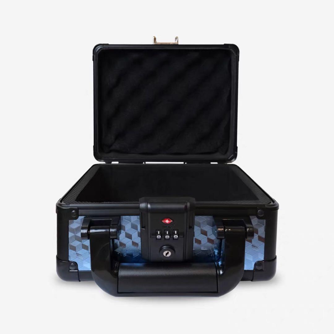 PSA BGS 鑑定済み用 アタッシュケース ストレージボックス アルミ製 青