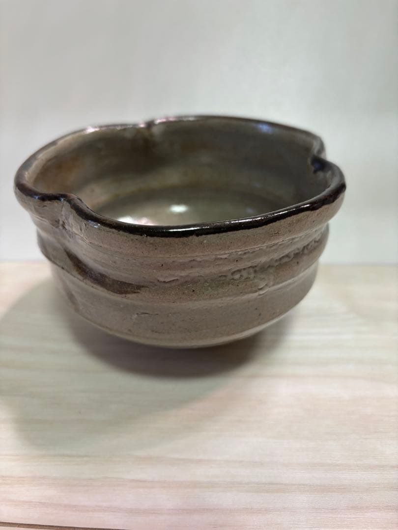 西岡小十　絵唐津茶碗