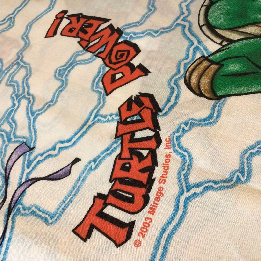 TMNT タートルズビンテージシーツ&生地　3枚セット