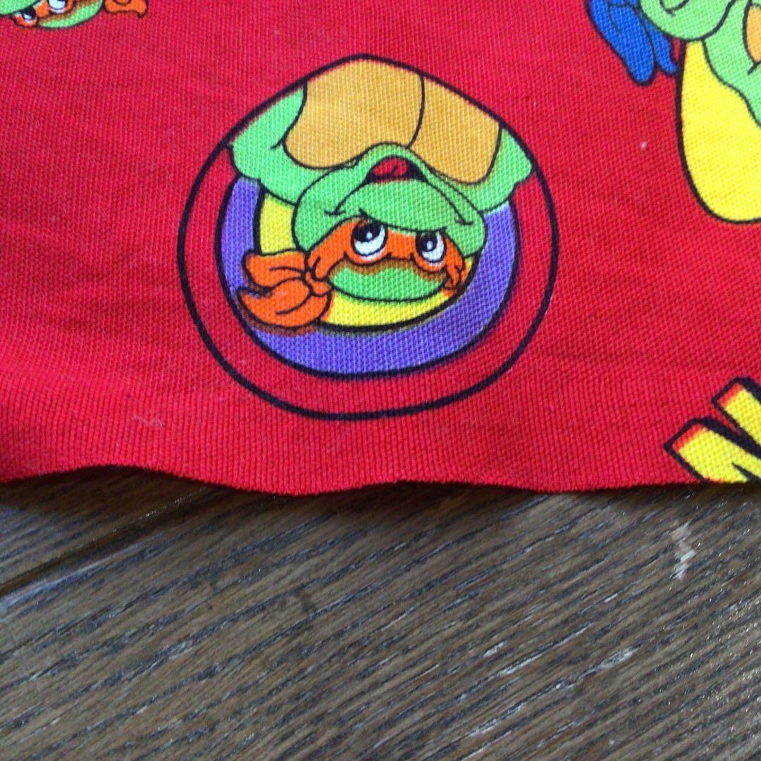 TMNT タートルズビンテージシーツ&生地　3枚セット