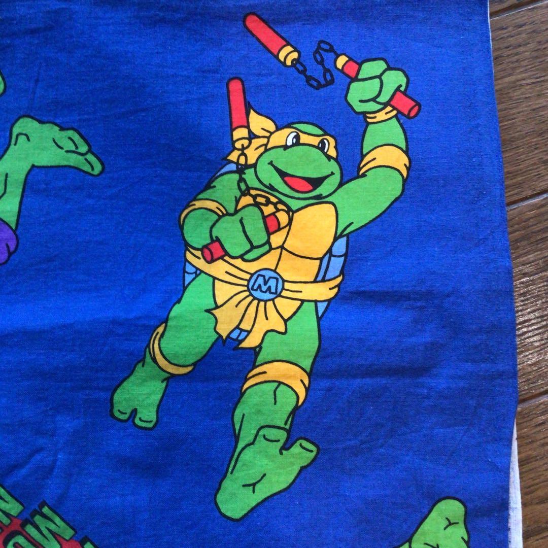 TMNT タートルズビンテージシーツ&生地　3枚セット