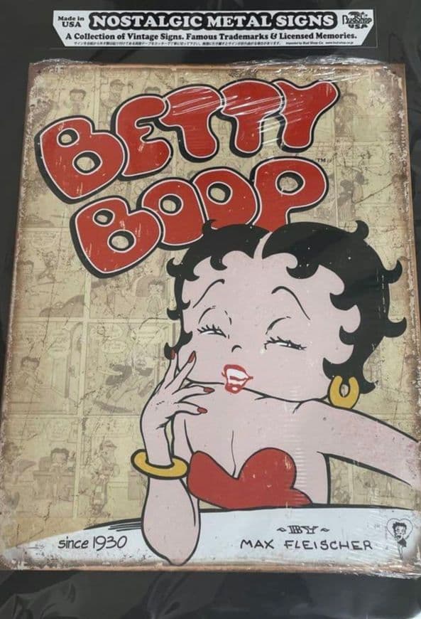 品切れ中♡ベティちゃん　ブリキ看板