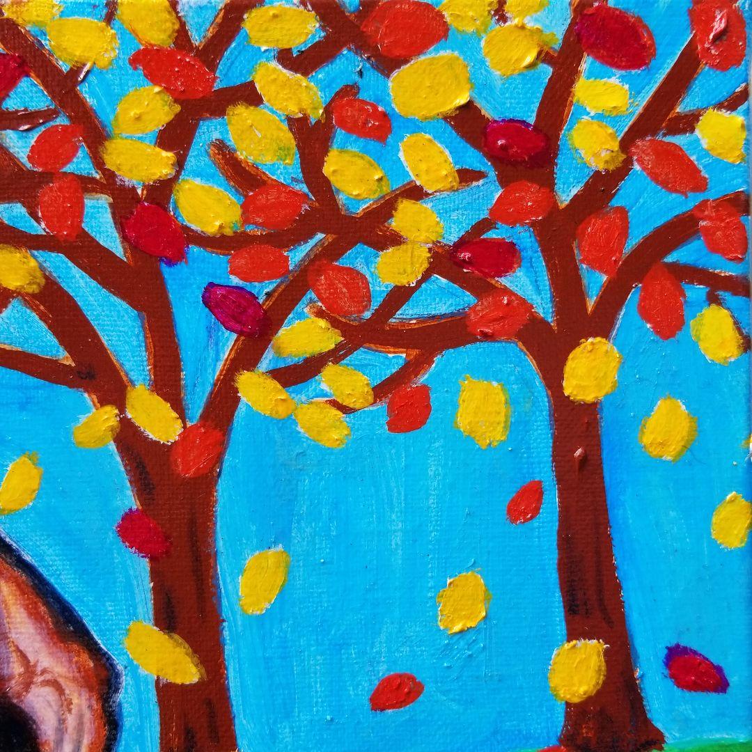 油絵　専用　秋のまあろちゃん