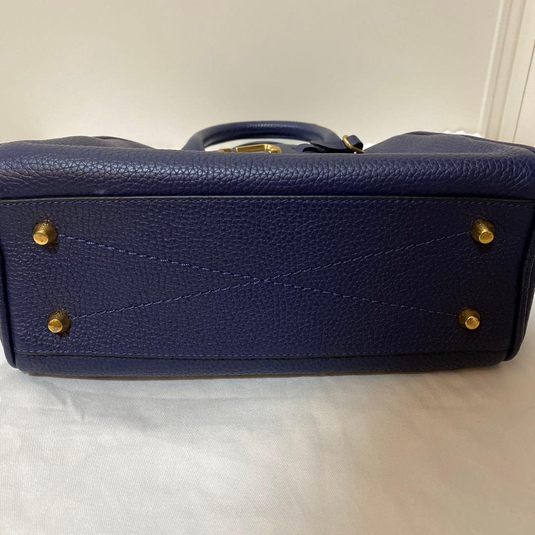 MARC JACOBS ショルダーバッグ ゴッサム レザー 2way ネイビー