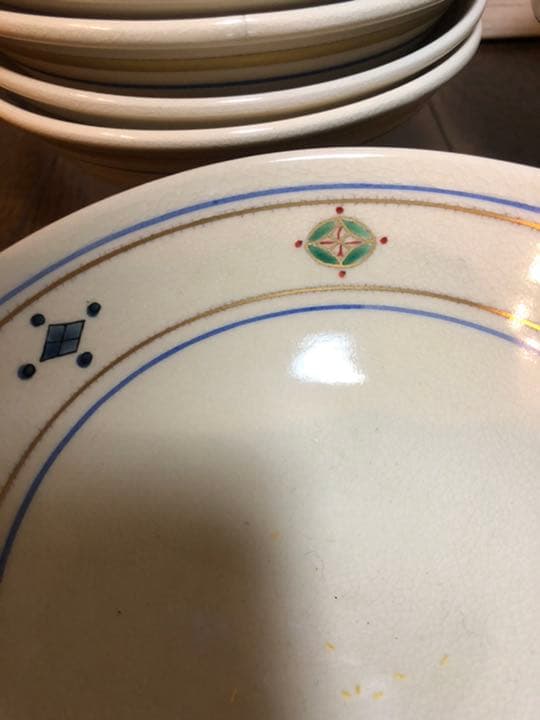 茶道具 仁清数茶碗 七宝紋平 与平作 平茶碗