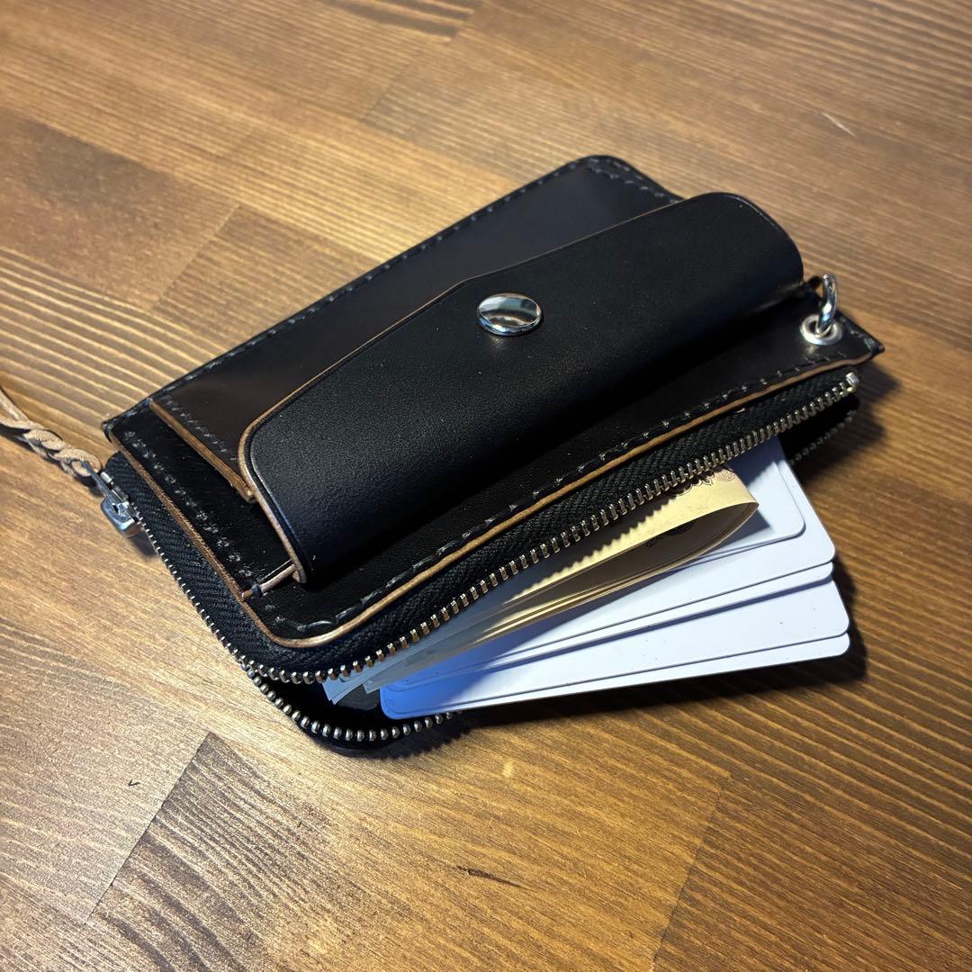 フラグメントケース　トラッカーウォレット　MARYAM社　ホースバット　茶芯