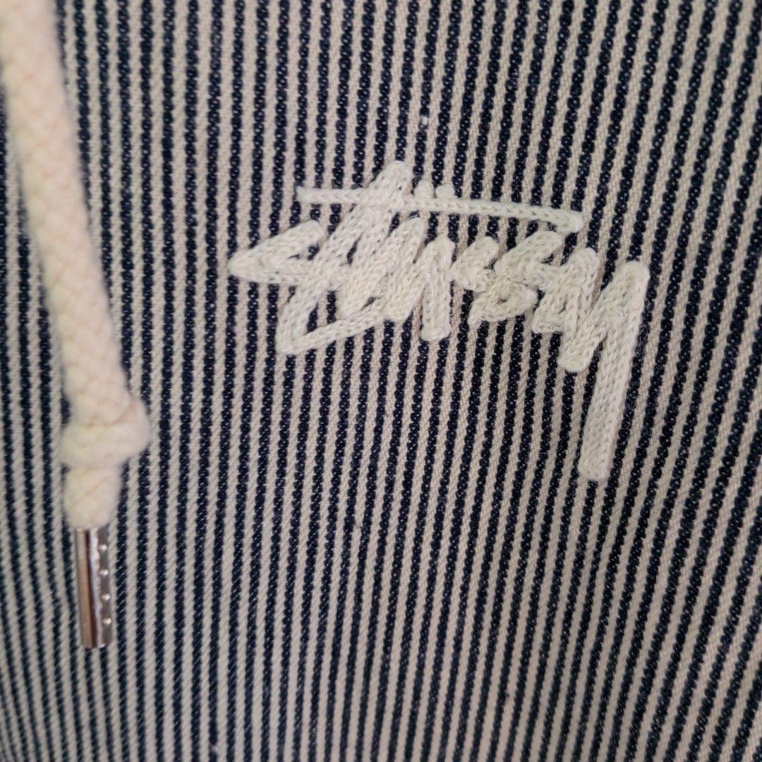 ジャケット・アウター stussy tribe hooded jacket M stripe