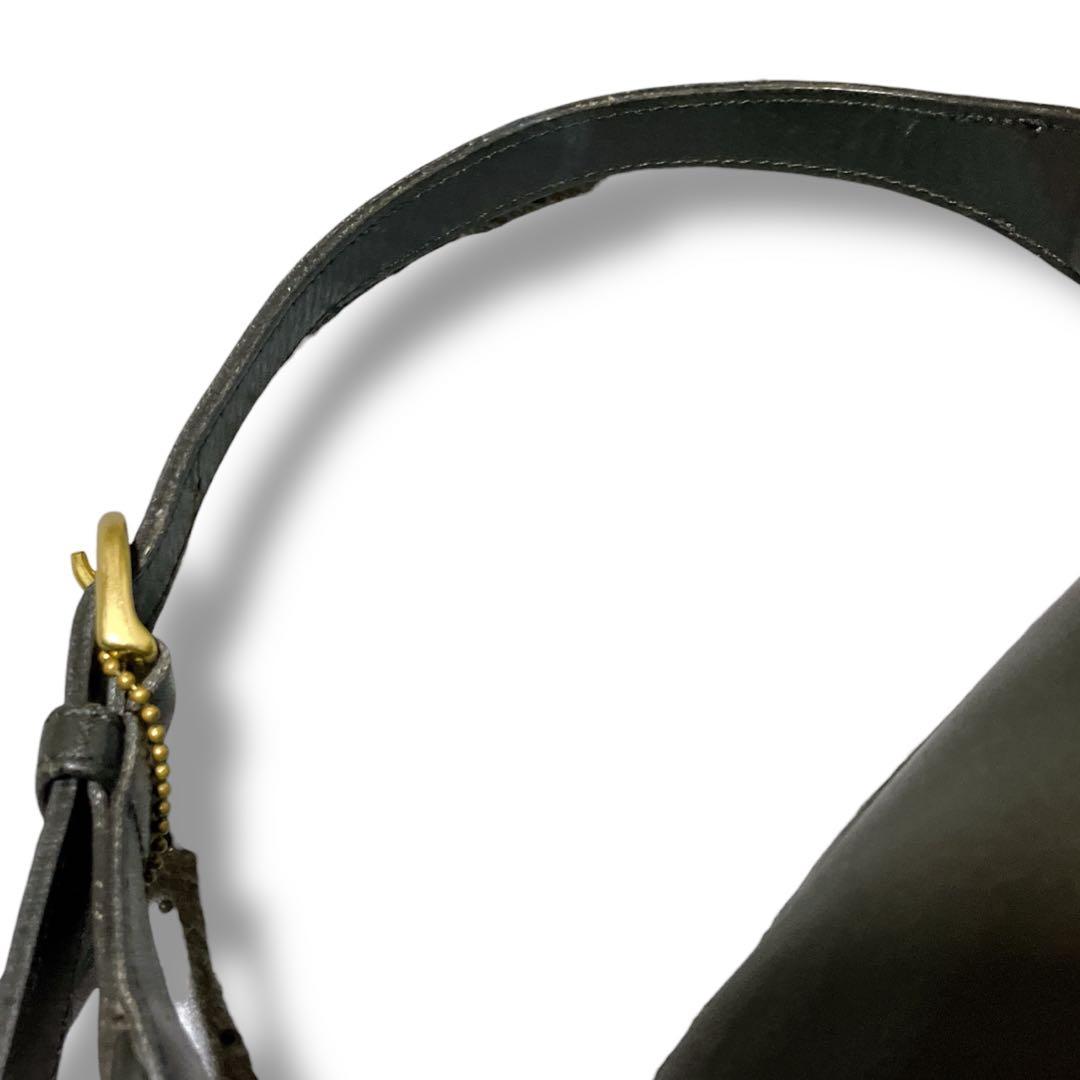 オールドコーチ 良品 ヴィンテージ レザー アクセサリーポーチ ダークブラウン