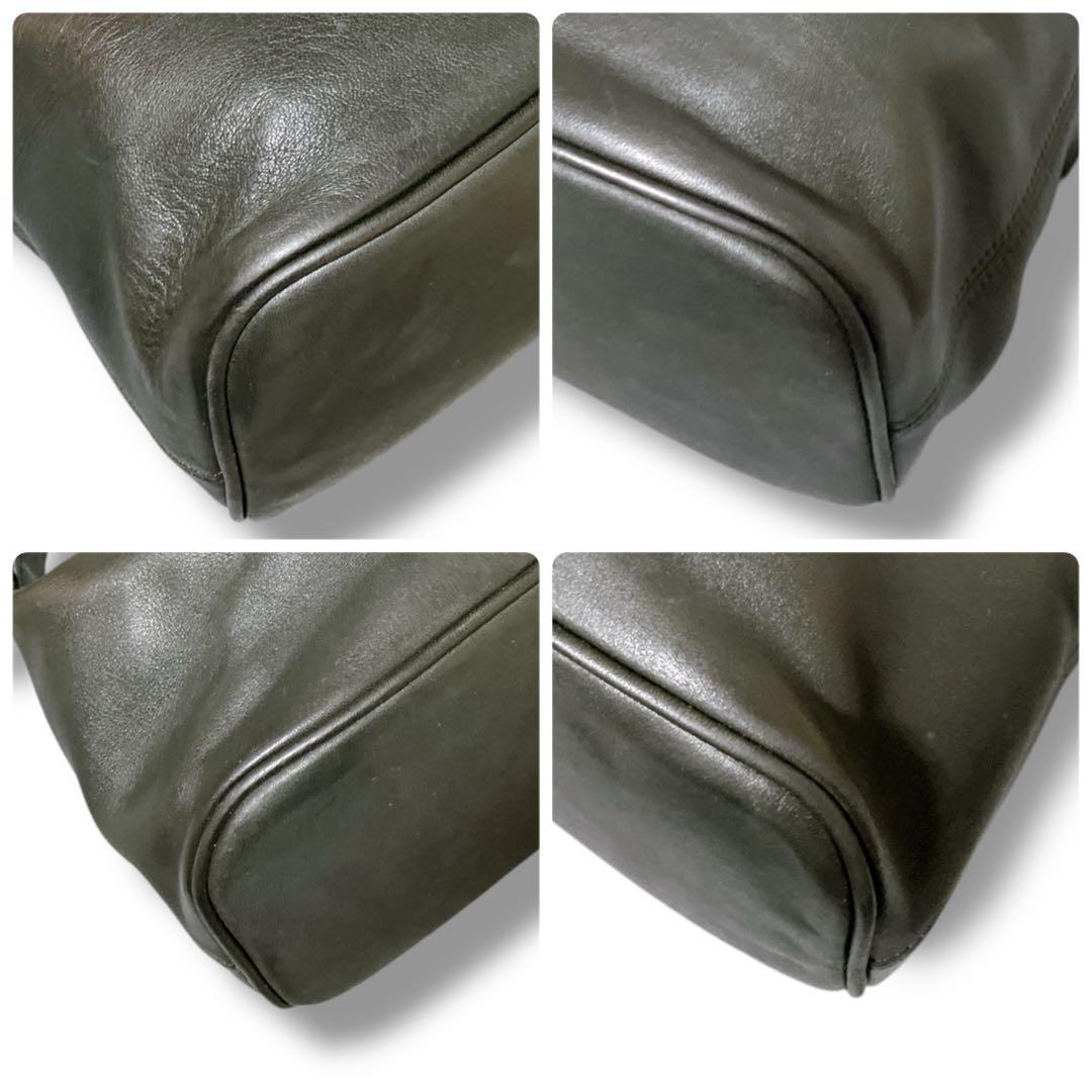 オールドコーチ 良品 ヴィンテージ レザー アクセサリーポーチ ダークブラウン