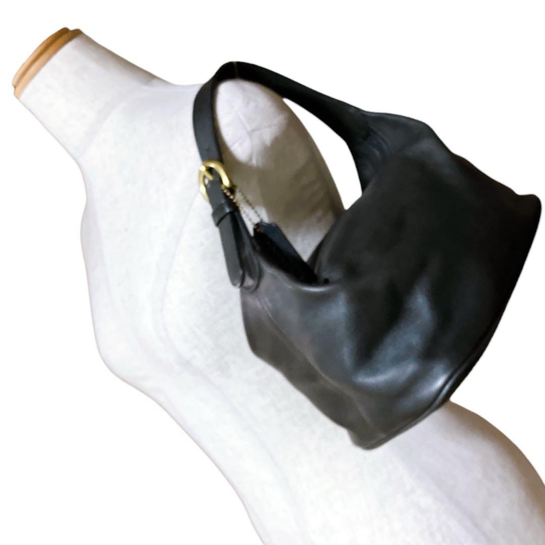 オールドコーチ 良品 ヴィンテージ レザー アクセサリーポーチ ダークブラウン