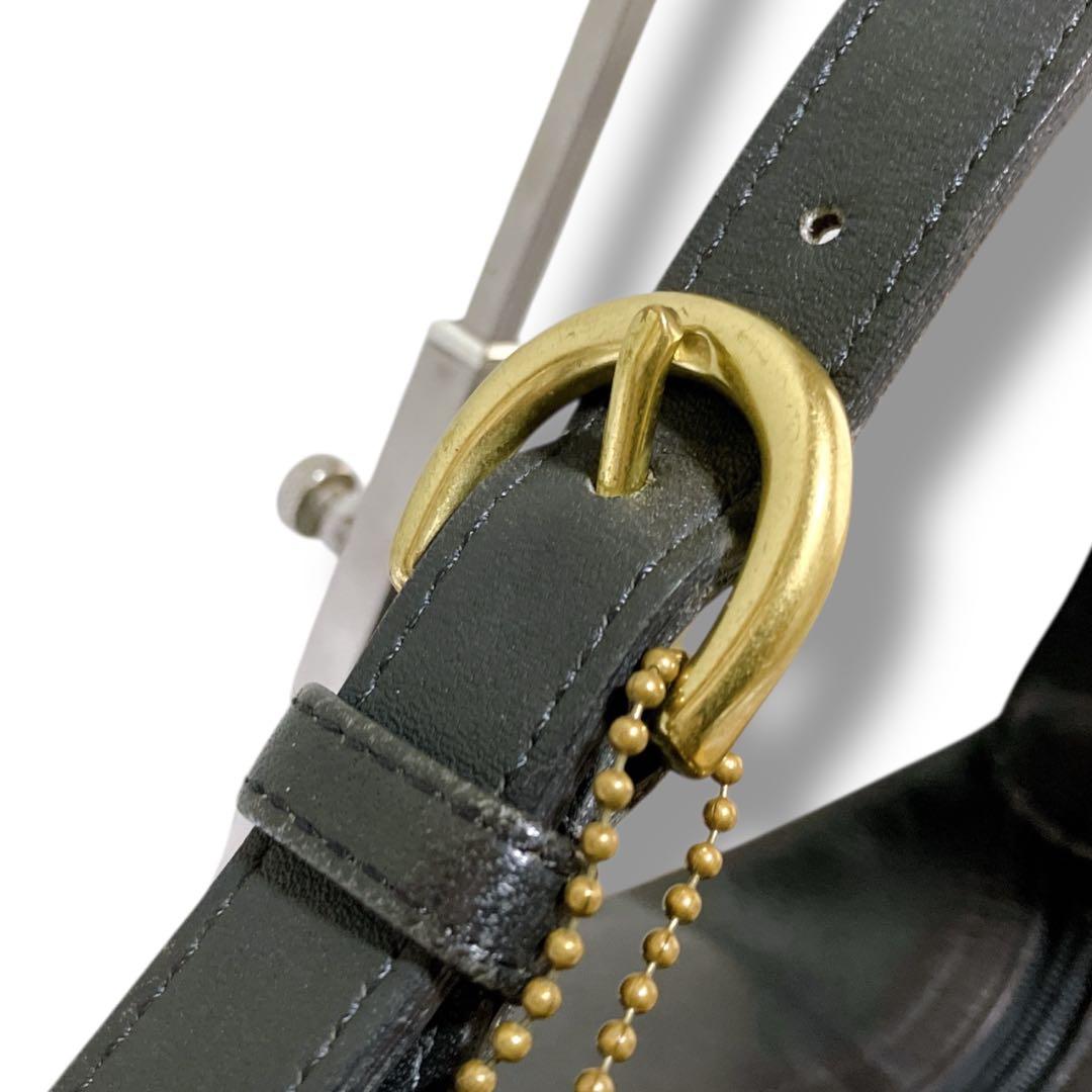 オールドコーチ 良品 ヴィンテージ レザー アクセサリーポーチ ダークブラウン