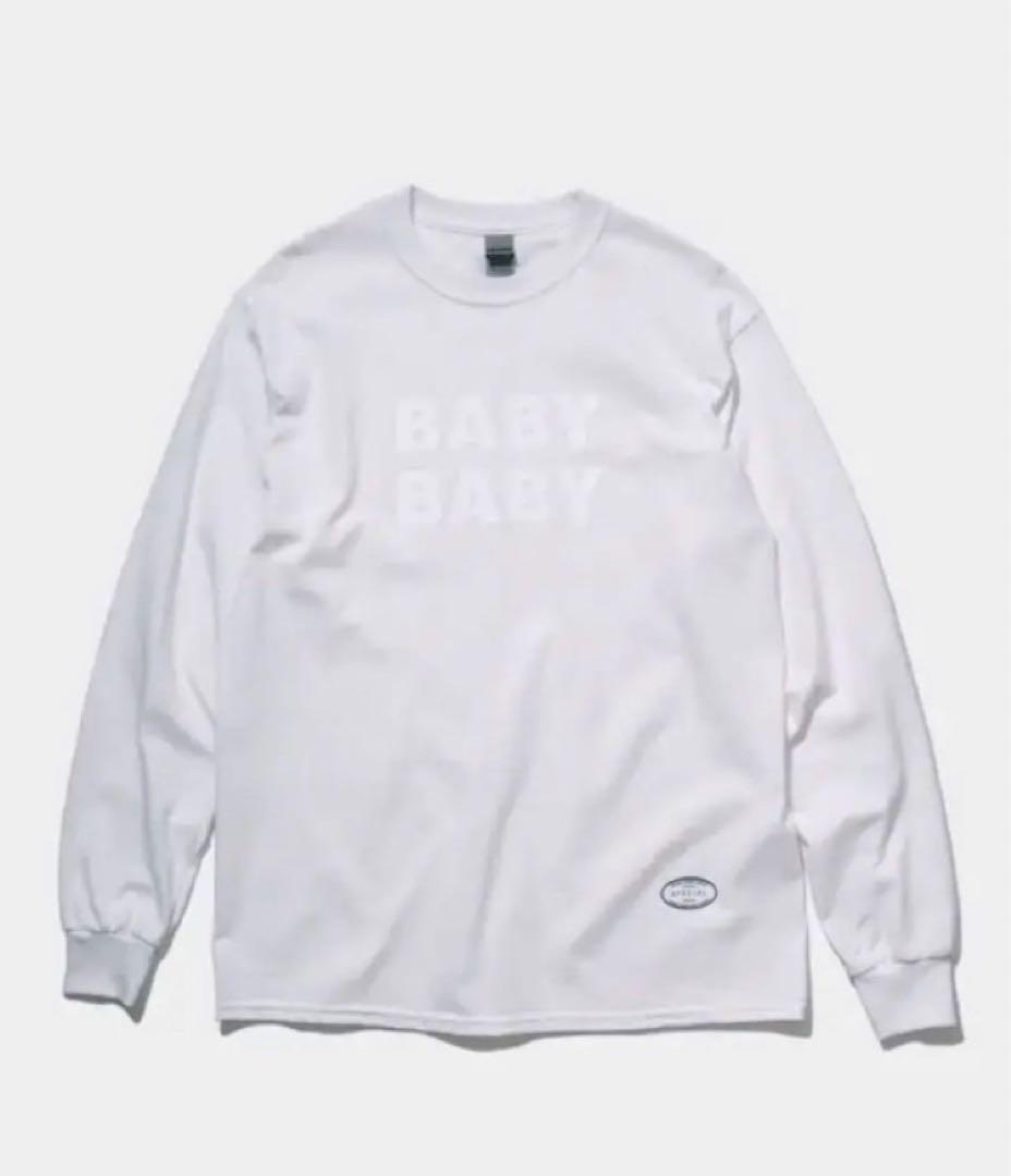 銀杏BOYZ × TANGTANG BABY BABY ロンT 白✕白 XL