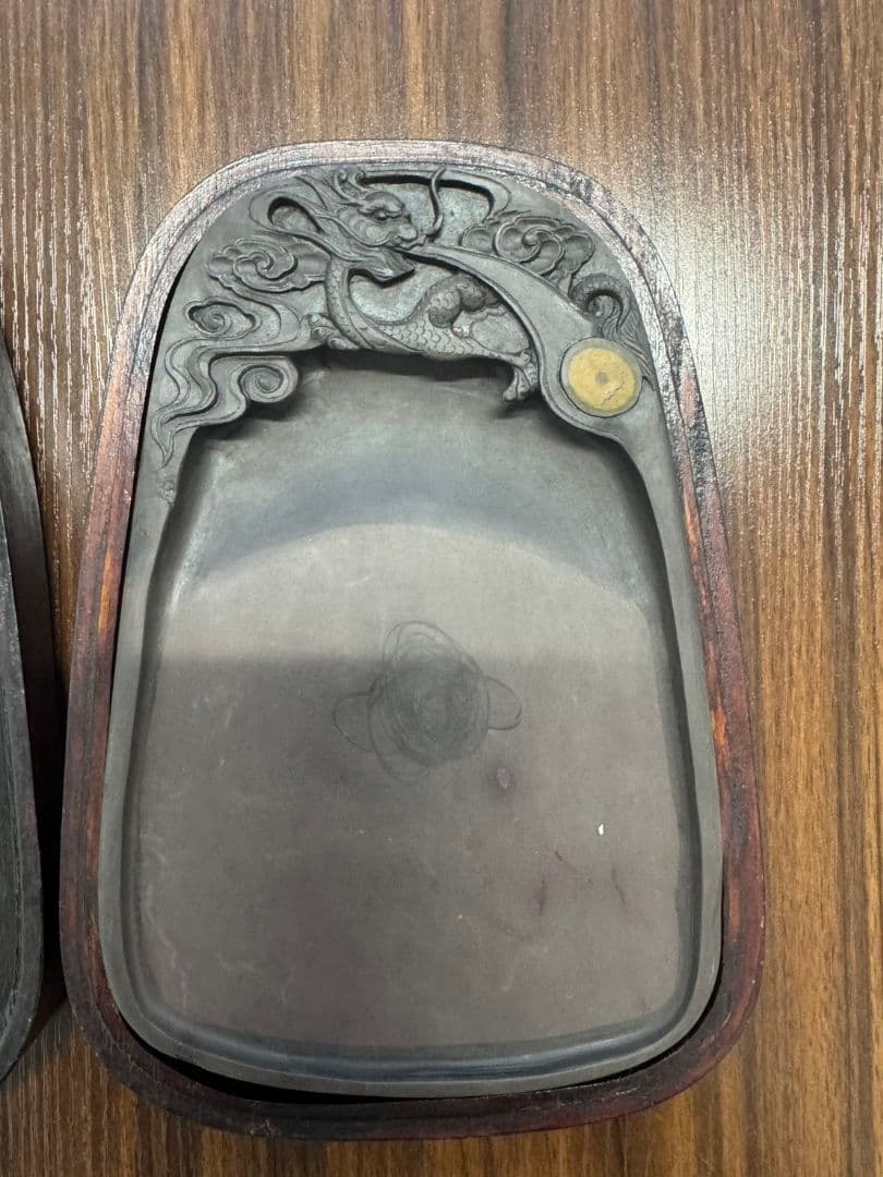 瑞州名硯　3個　中国墨　1個