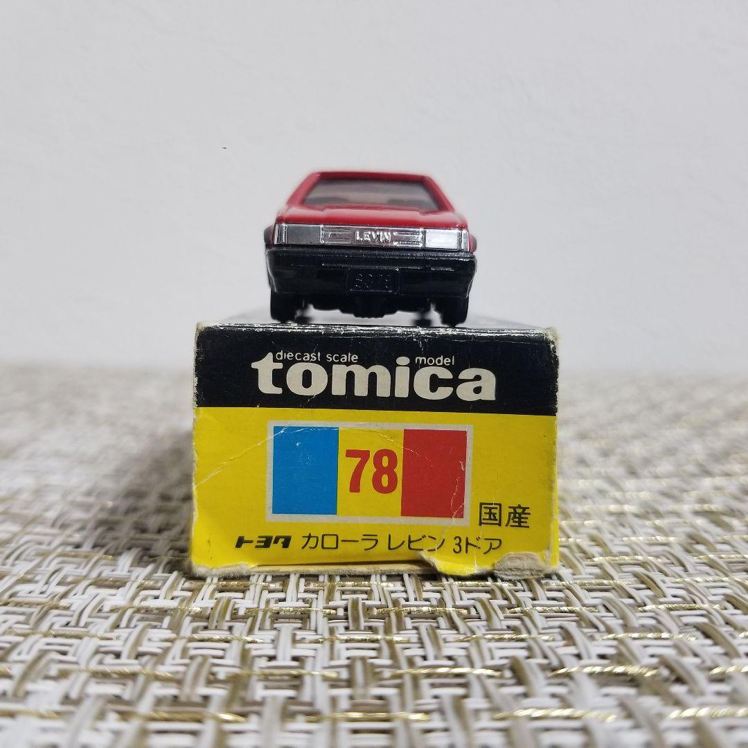 トミカ 黒箱 No.78 トヨタ カローラ レビン 3ドア レッド 日本製