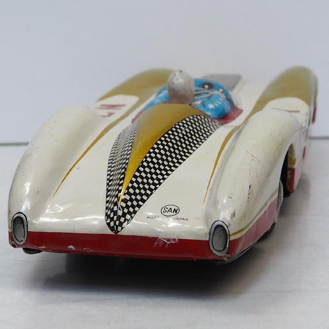 マルサン【メルセデス ベンツ300SLRレースカー】tinブリキtoy箱無car