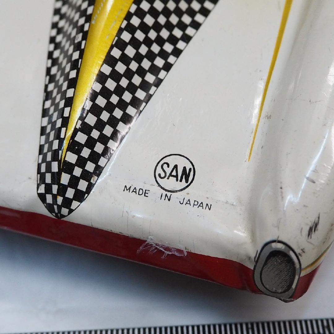 マルサン【メルセデス ベンツ300SLRレースカー】tinブリキtoy箱無car