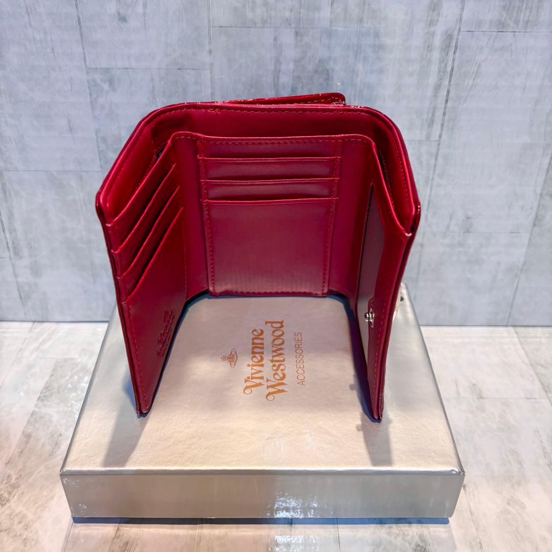 Vivienne Westwood 3つ折り財布 / レッド/シルバー金具付き - メルカリ