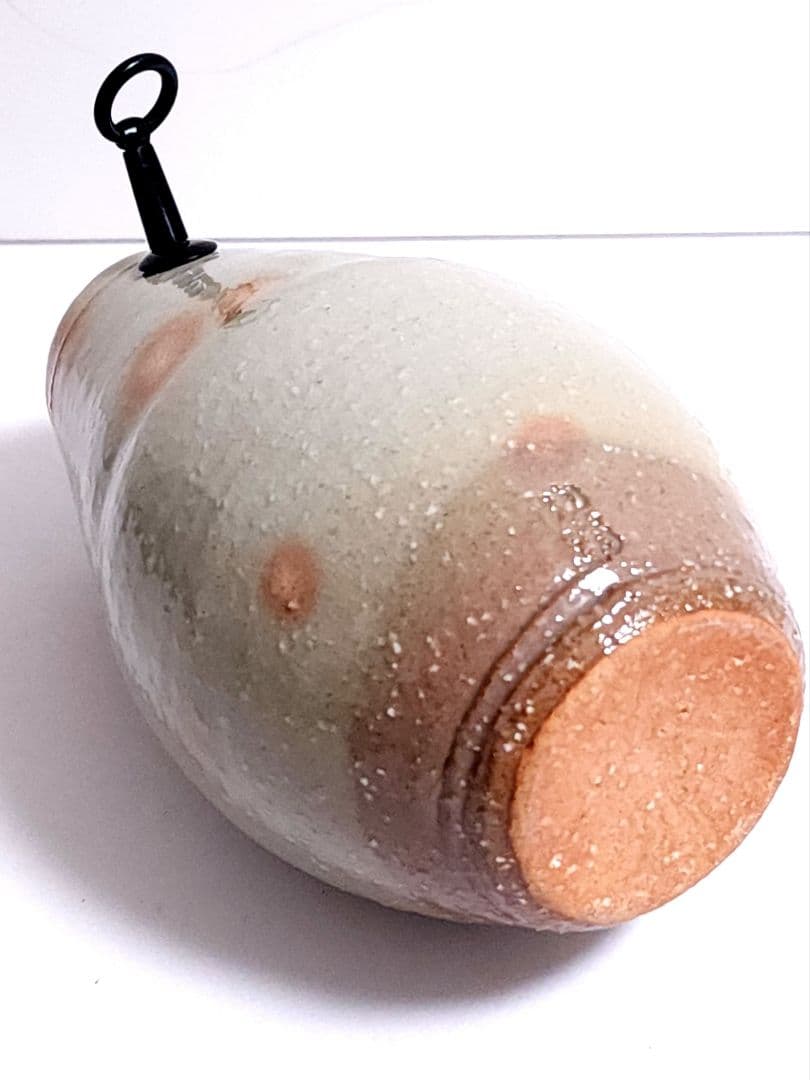 十三代 田原陶兵衛 萩焼 掛花入 共箱 共布 栞 茶道具