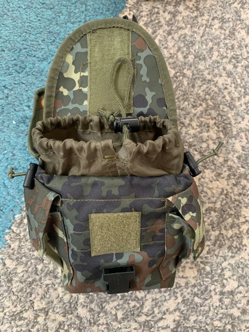 フレックターン迷彩ポーチ3個 Idz ベスト ポーチ類 ドイツ連邦軍