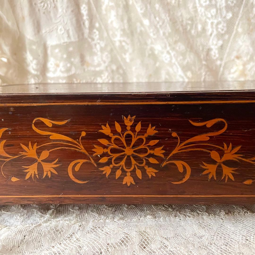 特大】象嵌細工木製ディスプレイ台 台座 フランスアンティーク