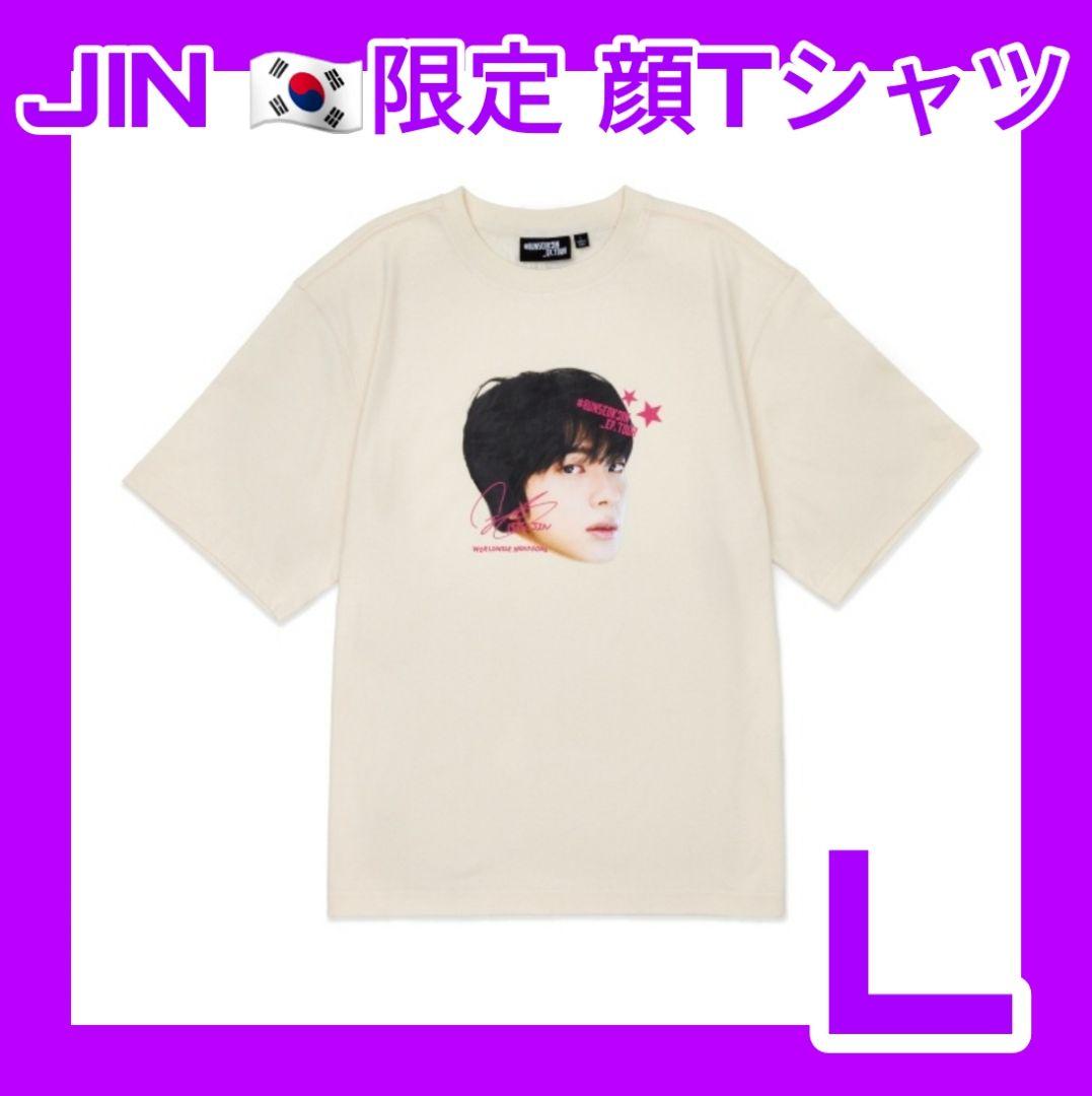 BTS RUNSEOK Jin 韓国 限定 顔 tシャツ コヤン Lサイズ