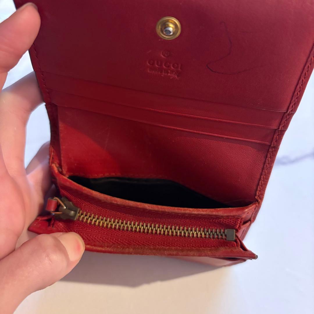 GUCCI チェリー装飾 二つ折り財布 - メルカリ
