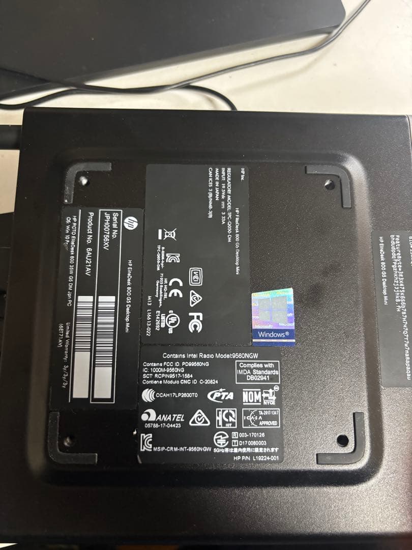 I7 9700T 16G 500G 小型/S270N 27インチ モニター