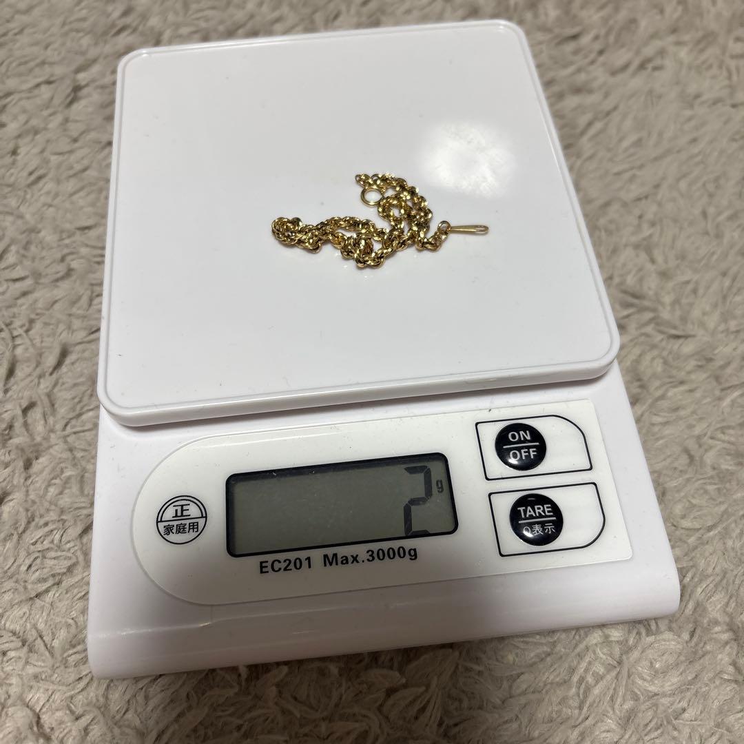 ゴールド ツイストチェーン ブレスレット18k