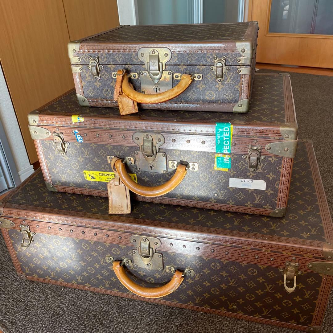 ルイヴィトン ヴィンテージ ハードトランク3段シリアル有り。 - メルカリ