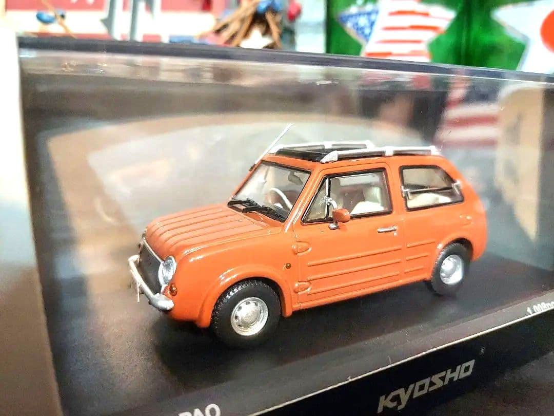 京商ミニカー日産PAO　パオ　パイクカー　テラコッタオレンジ