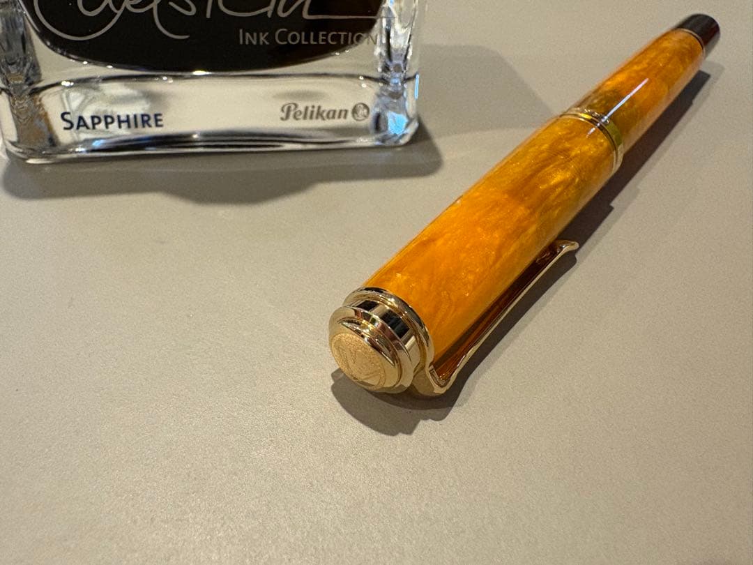 Pelikan m600 ヴァイブランドオレンジ 限定生産文字幅F インク付き