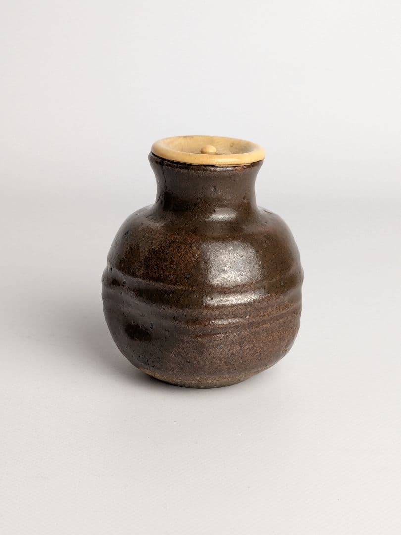 古高取茶入 仕覆、箱付 高取茶入 瀬戸茶入 唐物茶入