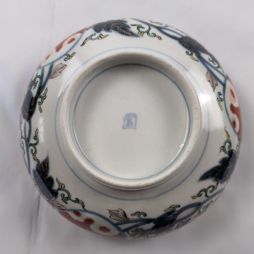 色絵南蛮人南蛮船文深鉢伊万里南蛮人南蛮船文深鉢古伊万里 古伊万里皿