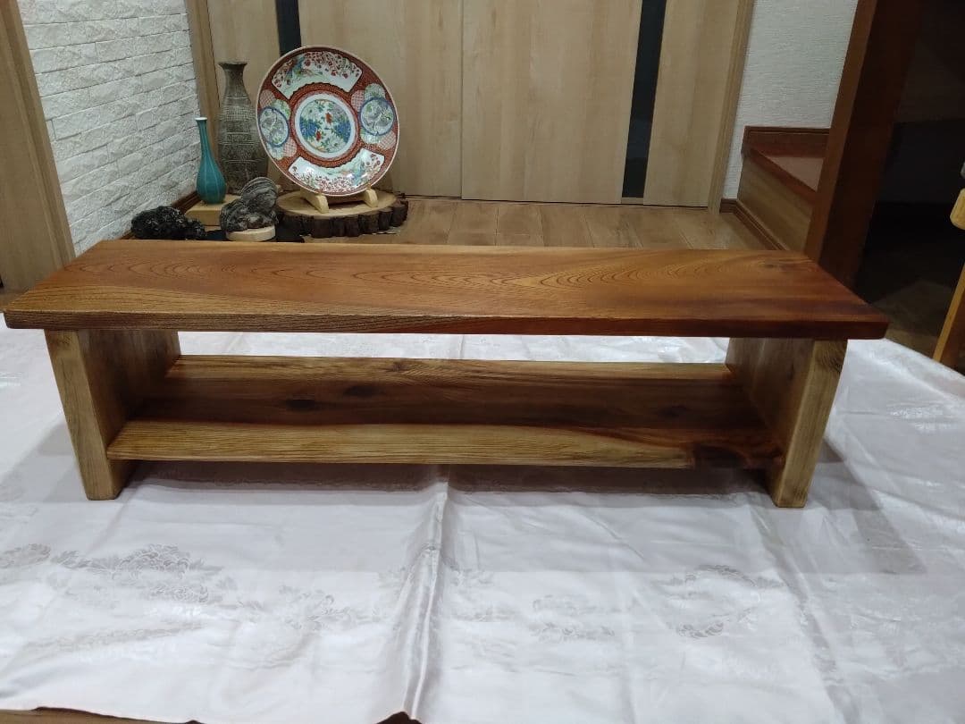 欅一枚板のテレビ台 Okinawa様専用❕長寿のケヤキの杢