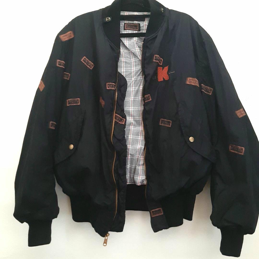 Karl helmut カールヘルム パッチ リバーシブル ボンバージャケット 90～00s Karl Helmut カールヘルム パッチワーク デコレーション