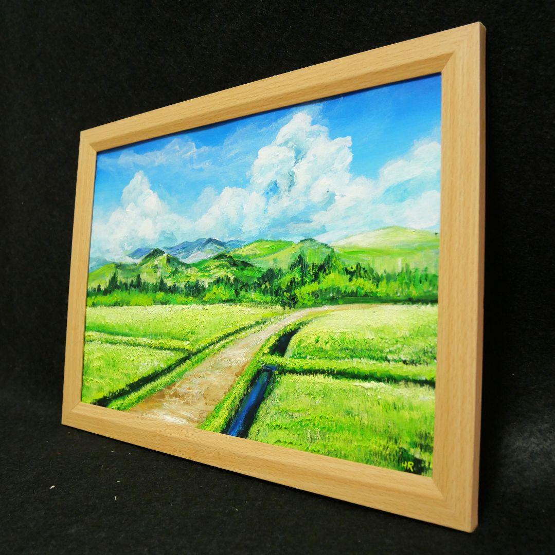 油絵 絵画 【夏の風景】