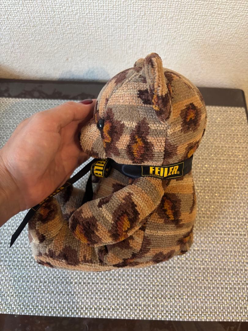 激レア‼️FEILERフェイラー　テディベア　クマ　レオパード　ぬいぐるみ