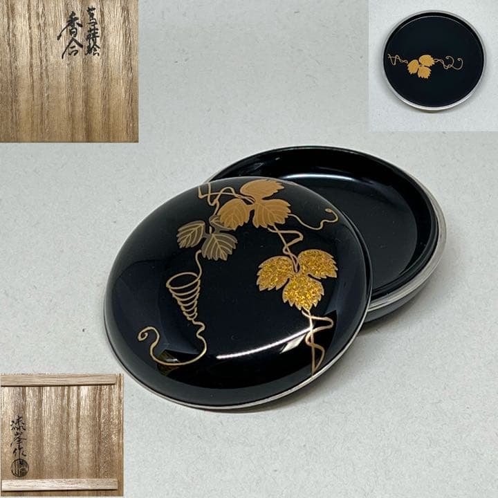 象堂山人刀竹製鮎図茶合則子仙媒茶量煎茶道具とても良い作品