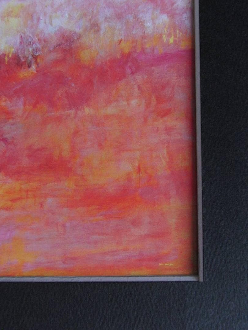 嶋田明子、【季節】、希少な額装用画集より、新品額装付