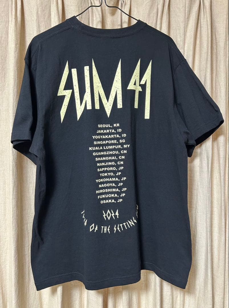 SUM41 THE LAST JAPAN TOUR 2024ツアー Tシャツ L