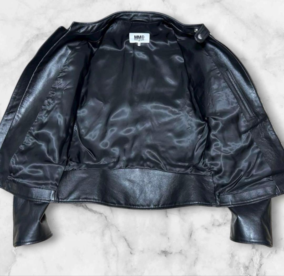 MM6 Maison Margiela レザージャケット 八の字 ライダース MM6