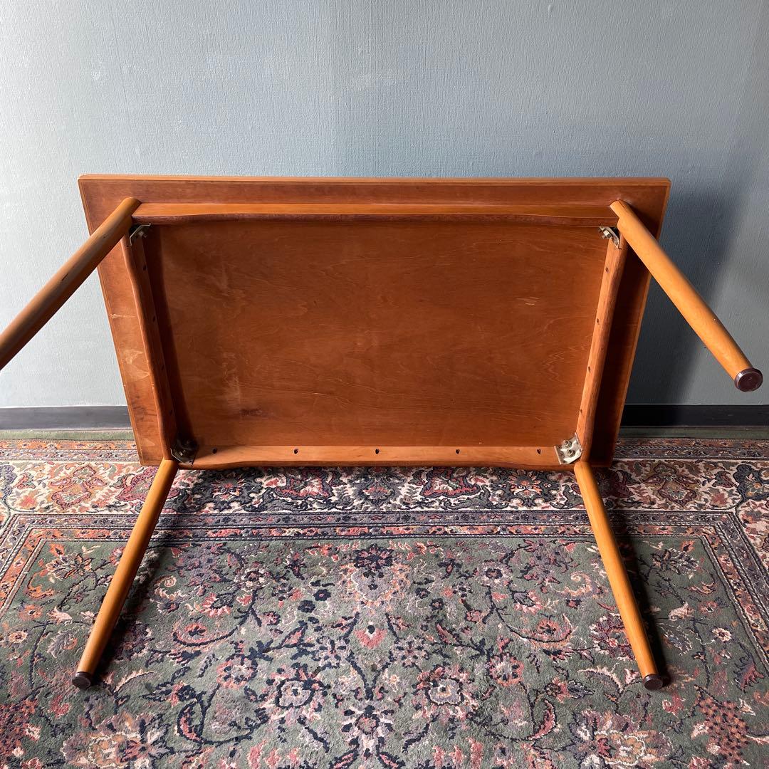 昭和レトロ　ミッドセンチュリー　北欧ヴィンテージ風　ダイニングテーブル