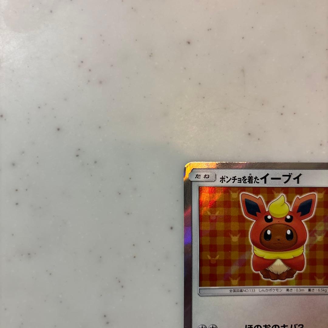 に*中様 N*様 ポンチョを着たイーブイ（ブースター） PROMO SM-Pプロ