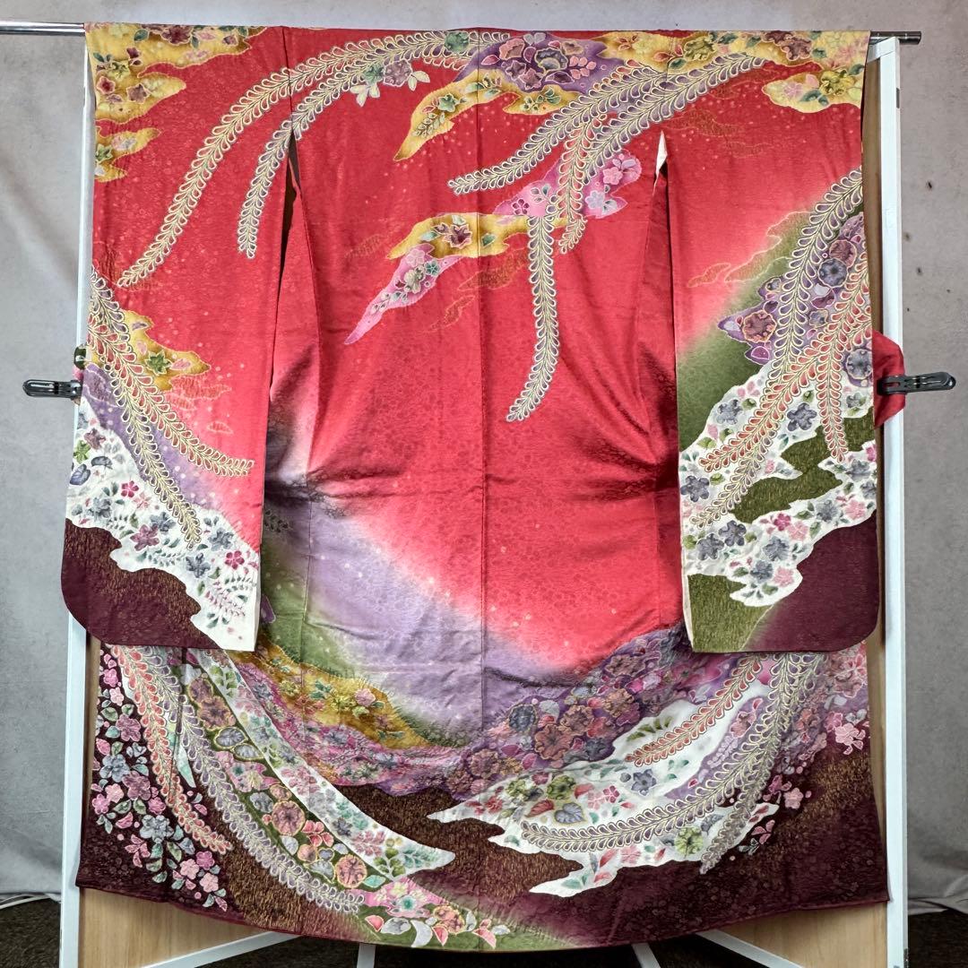 振り袖 辻ヶ花 ピンク 成人式 結婚式 帯セット 振袖 着物 振袖レンタル 成人式 ピンク 辻が花 フルセット Allure セミオーダー