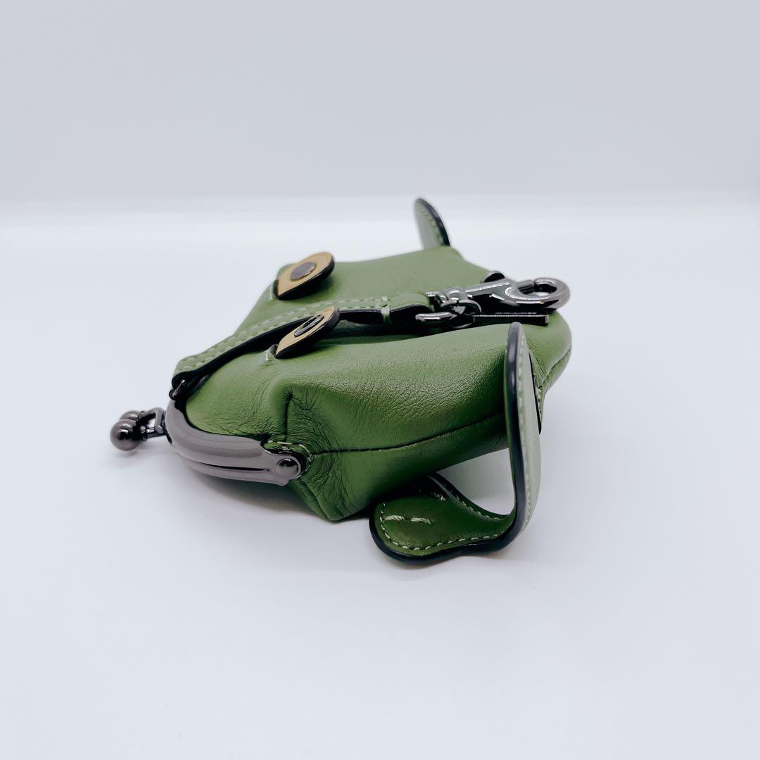 【希少】COACH カエル型ケース グリーン レザー アニマル 箱付き