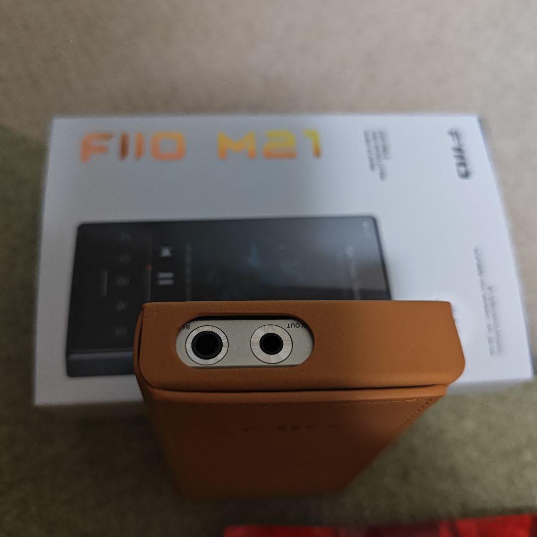 FiiO M21 Titanium Gold + PUレザーケース Brown - メルカリ