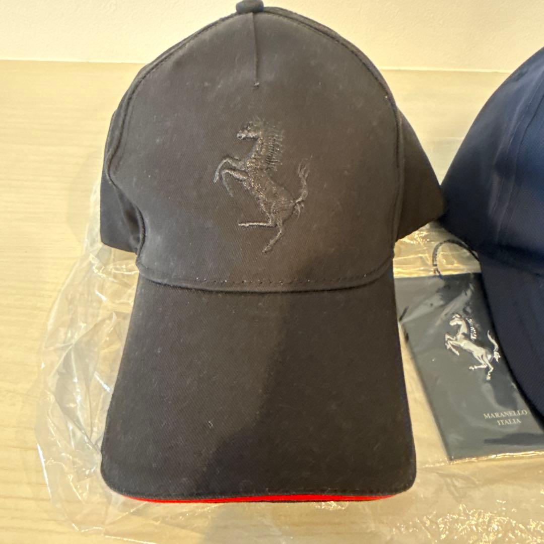 フェラーリ ferrari 純正 オフィシャル キャップセット 黒 紺